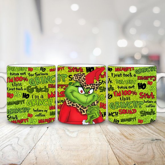 Other - 15oz Grinch Christmas 3D Coffee Mug Ceramic Cup